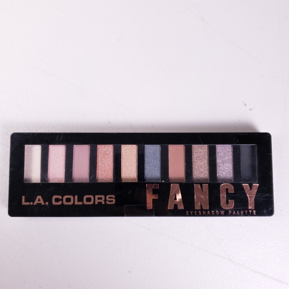 L.A.‎ Colors Fancy Eyeshadow Palette 10 Shades Matte Shimmer Neutral Glam 0.58oz